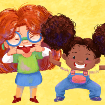 Girls, hair, colorful